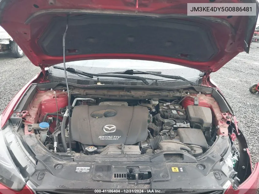 Auction sale of the 2016 Mazda CX 5 , vin: JM3KE4DY5G0886481, lot number: 41186404