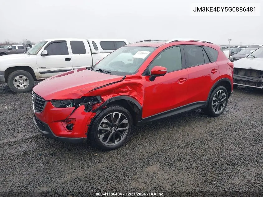 Auction sale of the 2016 Mazda CX 5 , vin: JM3KE4DY5G0886481, lot number: 41186404