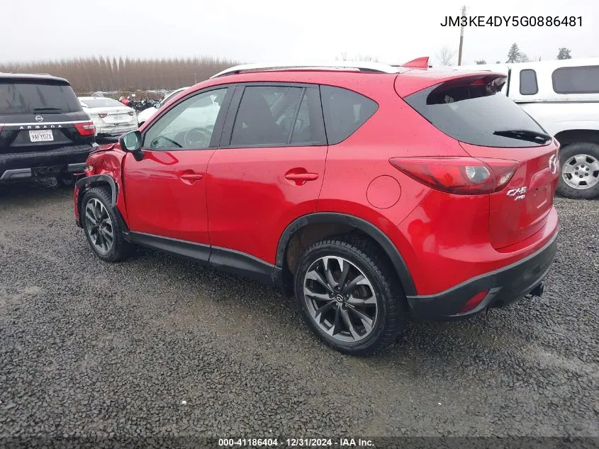 Auction sale of the 2016 Mazda CX 5 , vin: JM3KE4DY5G0886481, lot number: 41186404