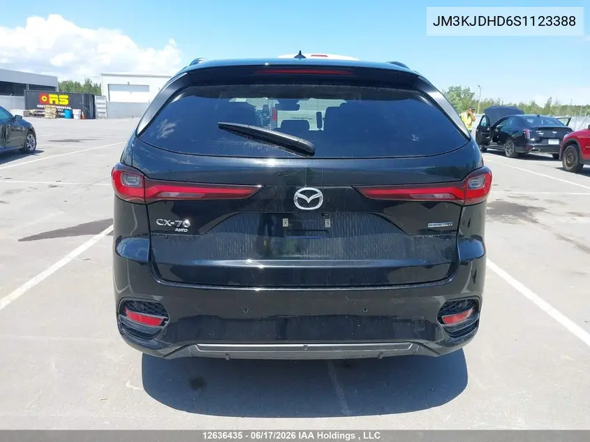 Auction sale of the 2025 Mazda CX 70 , vin: JM3KJDHD6S1123388, lot number: 12636435
