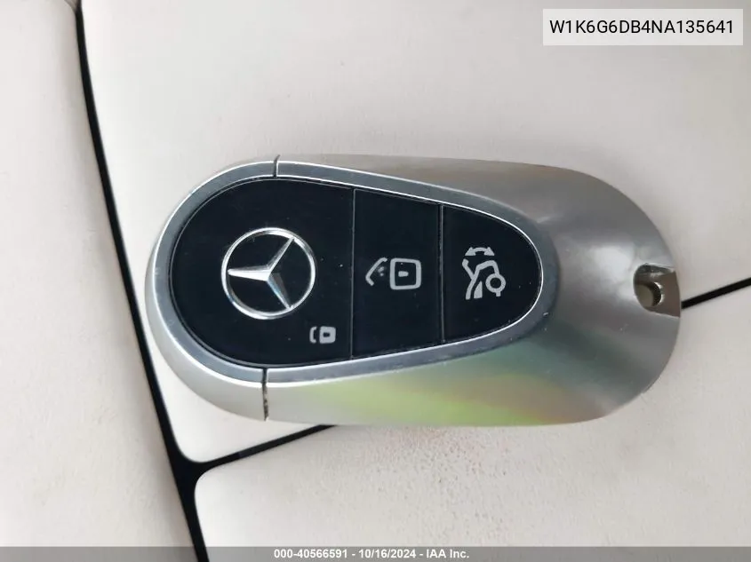 Auction sale of the 2022 Mercedes Benz S klasse , vin: W1K6G6DB4NA135641, lot number: 40566591