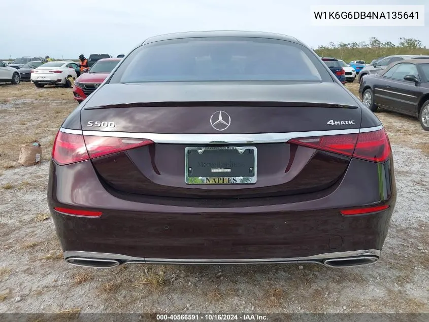 Auction sale of the 2022 Mercedes Benz S klasse , vin: W1K6G6DB4NA135641, lot number: 40566591