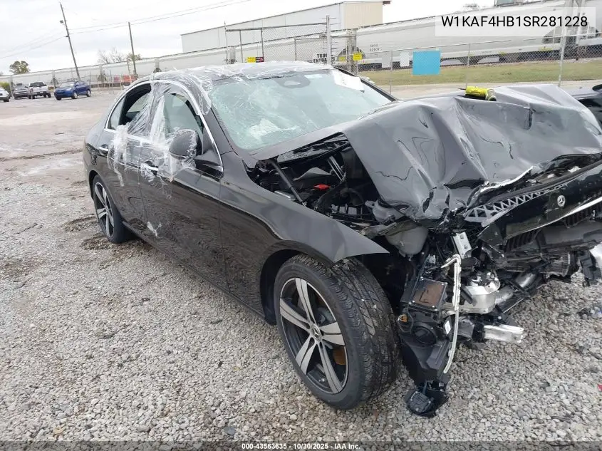 Auction sale of the 2025 Mercedes Benz C klasse , vin: W1KAF4HB1SR281228, lot number: 43563635