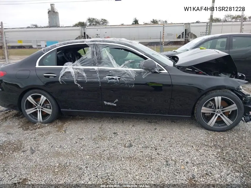 Auction sale of the 2025 Mercedes Benz C klasse , vin: W1KAF4HB1SR281228, lot number: 43563635