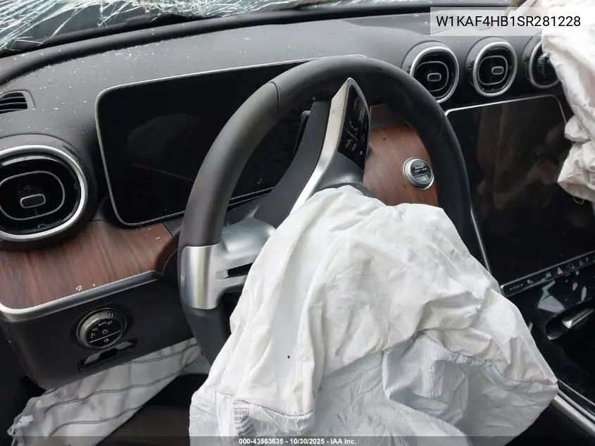 Auction sale of the 2025 Mercedes Benz C klasse , vin: W1KAF4HB1SR281228, lot number: 43563635