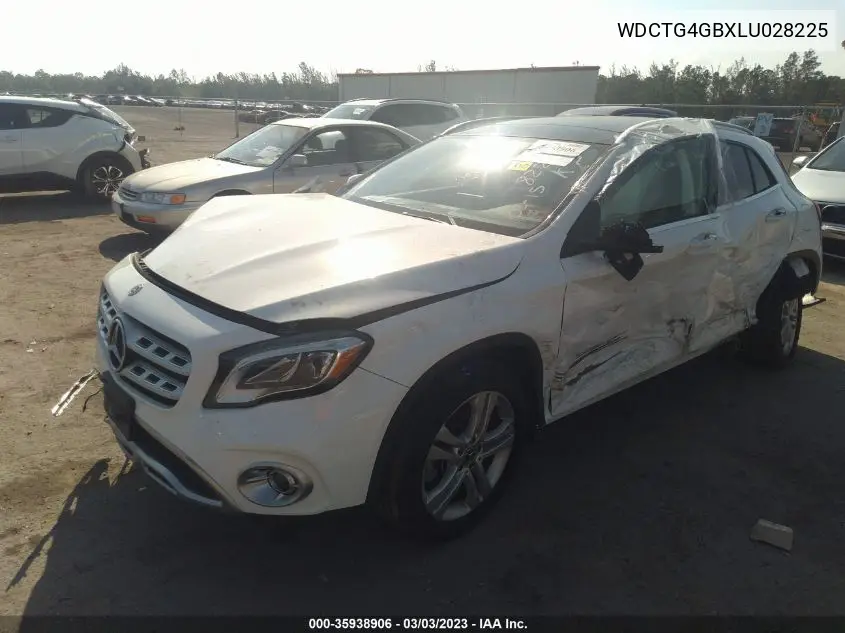 Auction sale of the 2020 Mercedes Benz GLA klasse , vin: WDCTG4GBXLU028225, lot number: 35938906