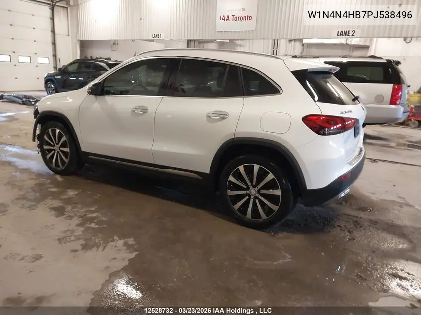 Auction sale of the 2023 Mercedes Benz GLA klasse , vin: W1N4N4HB7PJ538496, lot number: 12528732
