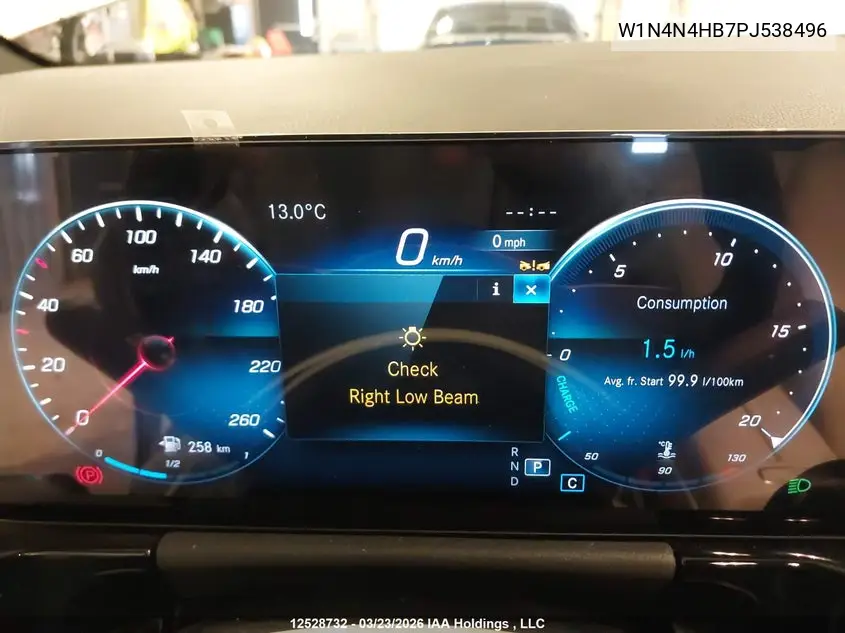Auction sale of the 2023 Mercedes Benz GLA klasse , vin: W1N4N4HB7PJ538496, lot number: 12528732