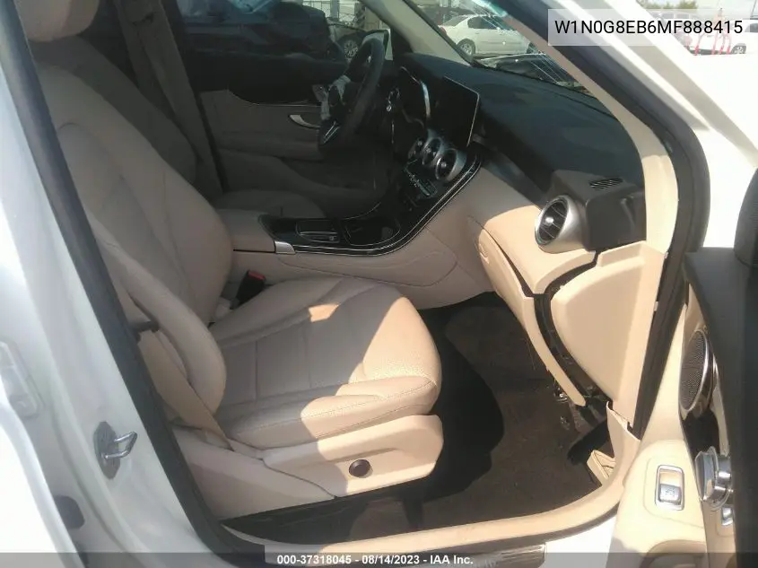 Auction sale of the 2021 Mercedes Benz GLC , vin: W1N0G8EB6MF888415, lot number: 37318045