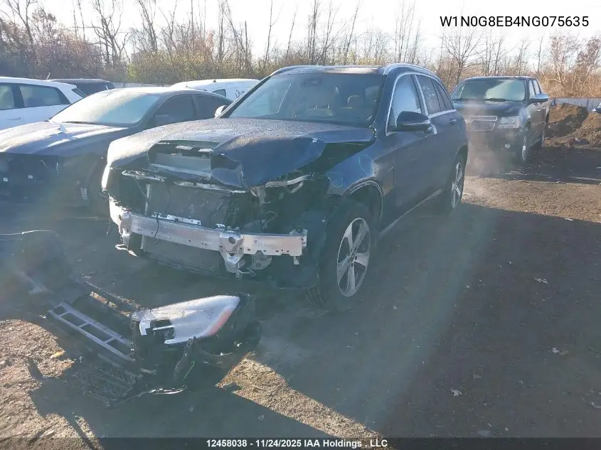 Auction sale of the 2022 Mercedes Benz GLC , vin: W1N0G8EB4NG075635, lot number: 12458038