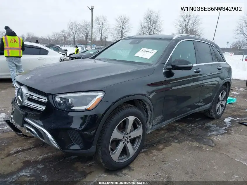 Auction sale of the 2022 Mercedes Benz GLC , vin: W1N0G8EB6NV342902, lot number: 44289988