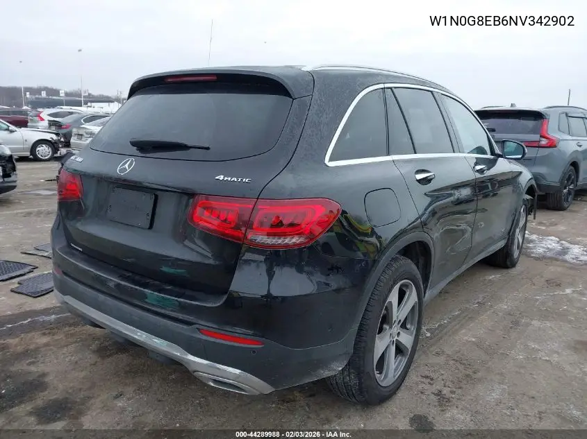 Auction sale of the 2022 Mercedes Benz GLC , vin: W1N0G8EB6NV342902, lot number: 44289988