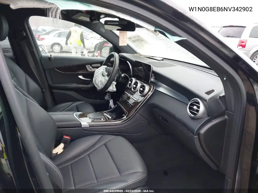 Auction sale of the 2022 Mercedes Benz GLC , vin: W1N0G8EB6NV342902, lot number: 44289988