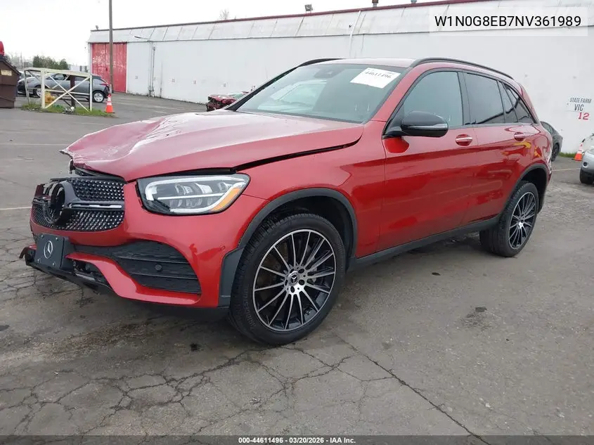 Auction sale of the 2022 Mercedes Benz GLC , vin: W1N0G8EB7NV361989, lot number: 44611496