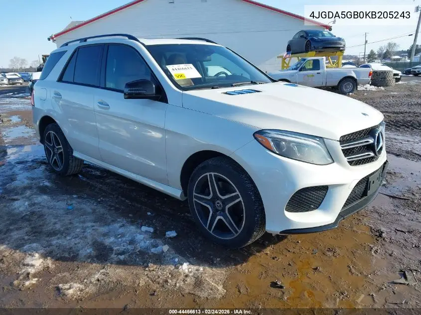 Auction sale of the 2019 Mercedes Benz GLE , vin: 4JGDA5GB0KB205243, lot number: 44466613