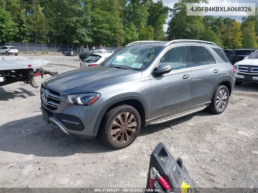 Auction sale of the 2020 Mercedes Benz GLE , vin: 4JGFB4KBXLA068326, lot number: 37585291