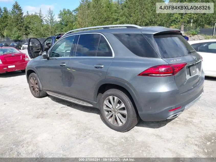 Auction sale of the 2020 Mercedes Benz GLE , vin: 4JGFB4KBXLA068326, lot number: 37585291