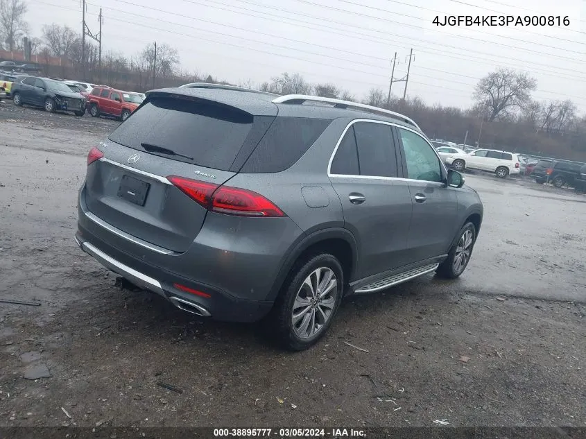 Auction sale of the 2023 Mercedes Benz GLE , vin: 4JGFB4KE3PA900816, lot number: 38895777