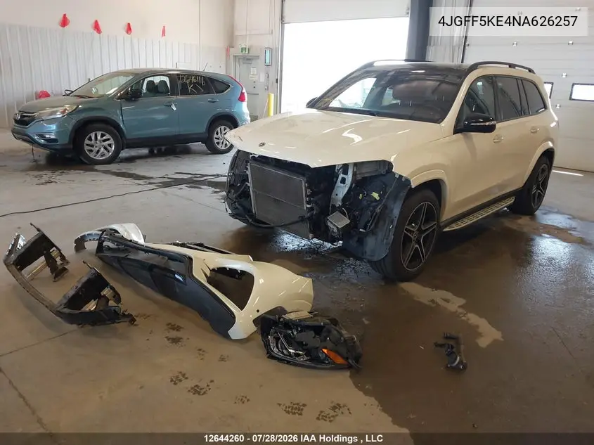 Auction sale of the 2022 Mercedes Benz GLS klasse , vin: 4JGFF5KE4NA626257, lot number: 12644260