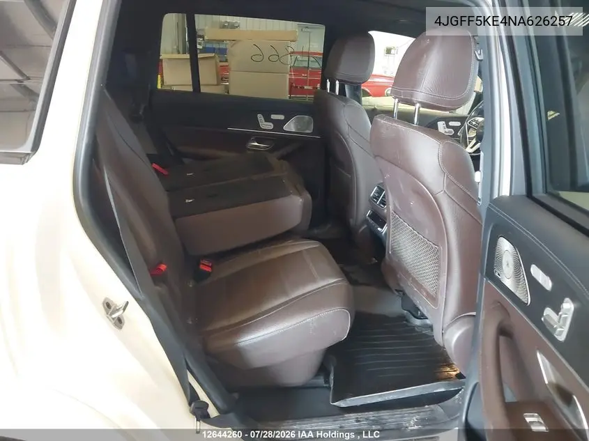 Auction sale of the 2022 Mercedes Benz GLS klasse , vin: 4JGFF5KE4NA626257, lot number: 12644260