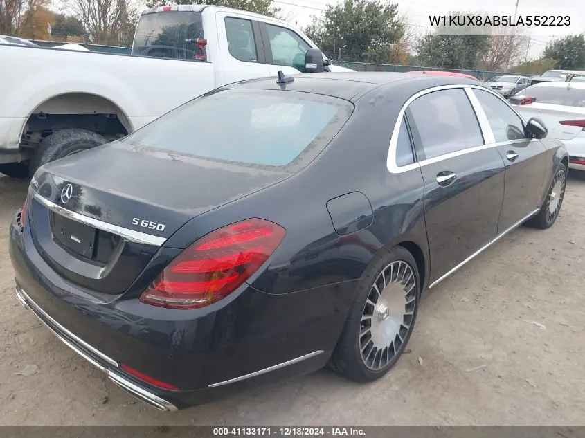 Auction sale of the 2020 Mercedes Benz Maybach S klasse , vin: W1KUX8AB5LA552223, lot number: 41133171