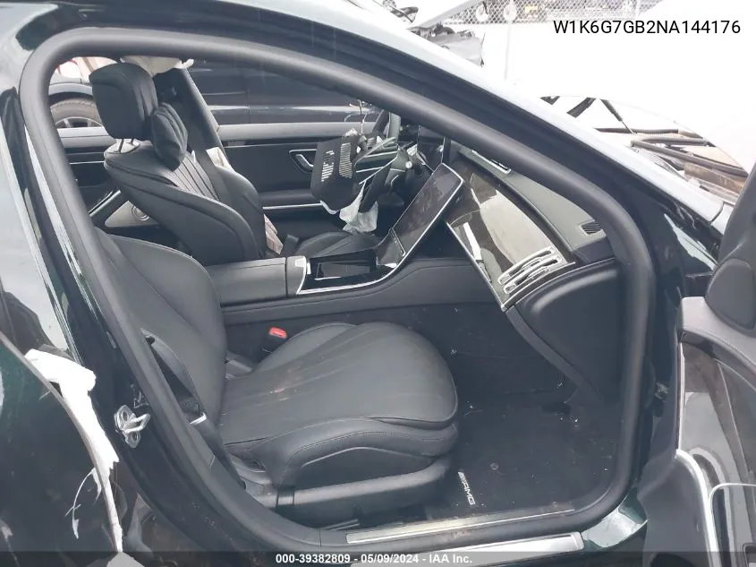 Auction sale of the 2022 Mercedes Benz S klasse , vin: W1K6G7GB2NA144176, lot number: 39382809