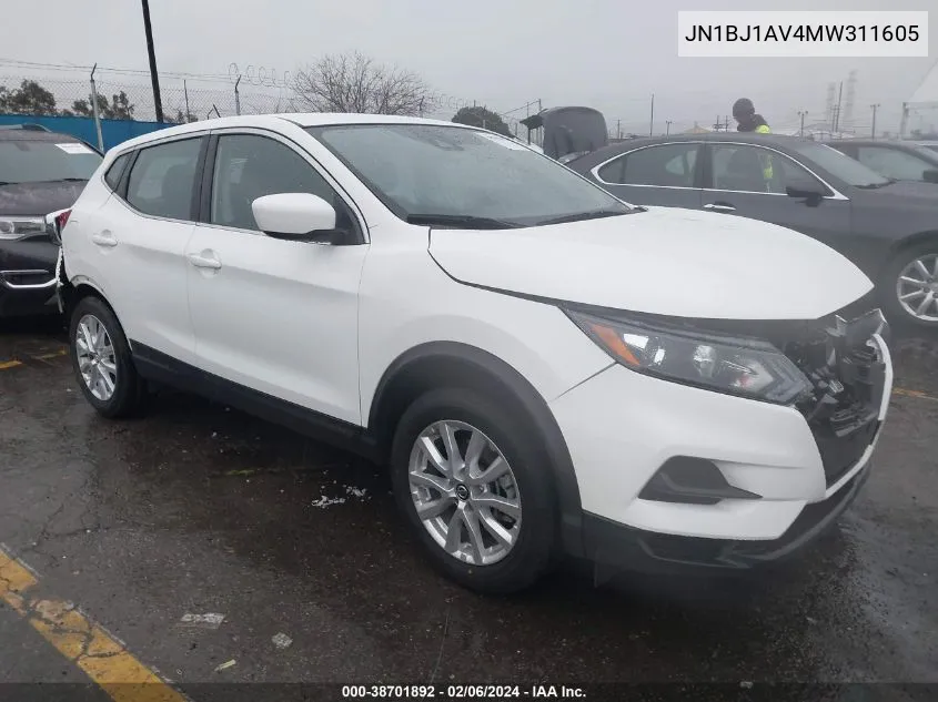 Auction sale of the 2021 Nissan Rogue , vin: JN1BJ1AV4MW311605, lot number: 38701892
