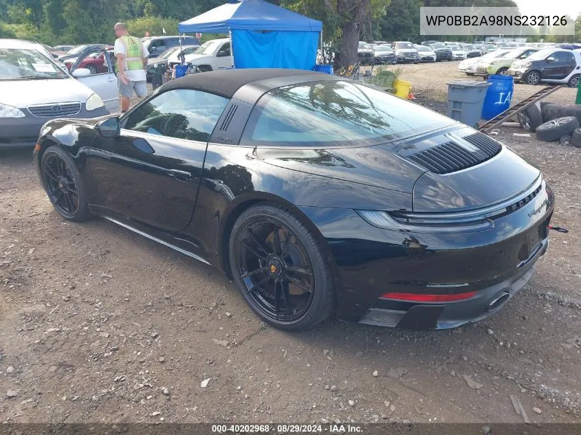 Auction sale of the 2022 Porsche 911 , vin: WP0BB2A98NS232126, lot number: 40202968