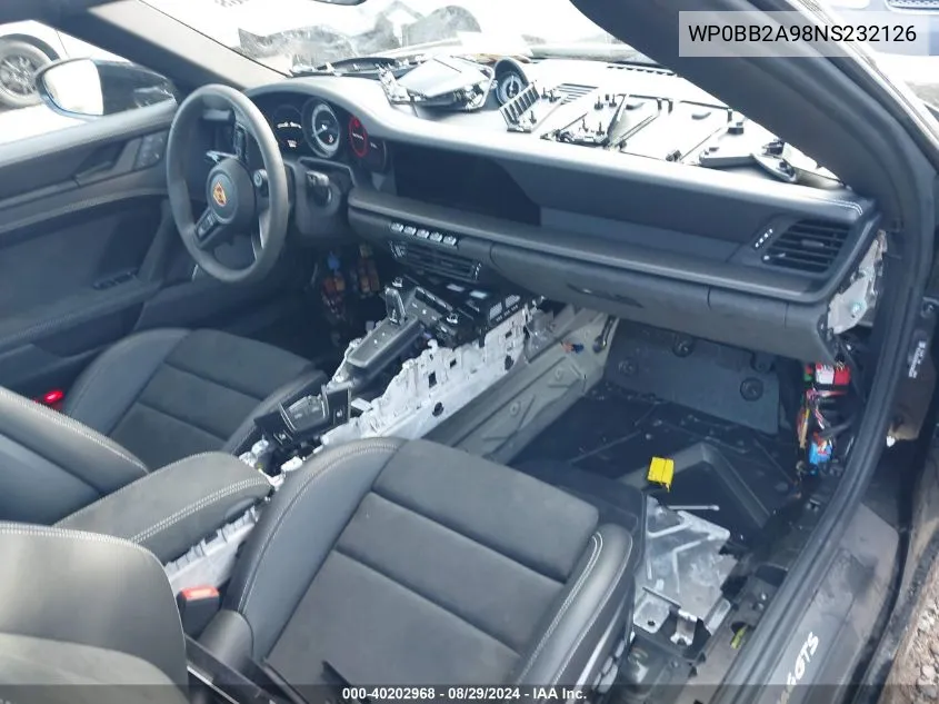 Auction sale of the 2022 Porsche 911 , vin: WP0BB2A98NS232126, lot number: 40202968