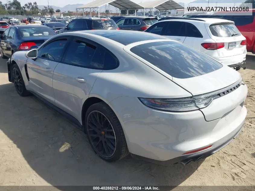 Auction sale of the 2022 Porsche Panamera , vin: WP0AJ2A77NL102068, lot number: 40288212