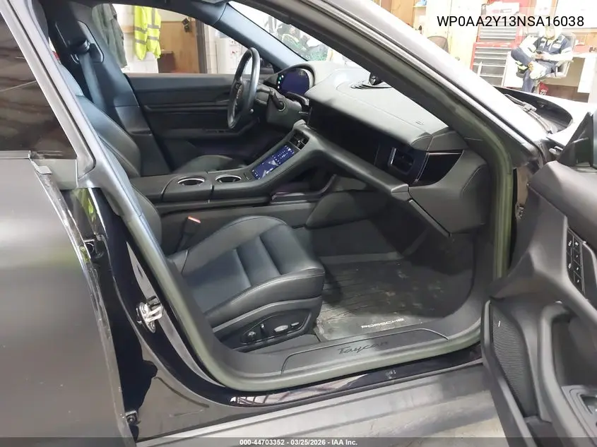 Auction sale of the 2022 Porsche Taycan , vin: WP0AA2Y13NSA16038, lot number: 44703352