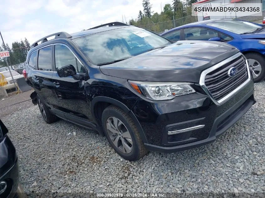 Auction sale of the 2019 Subaru Ascent , vin: 4S4WMABD9K3434368, lot number: 39932979