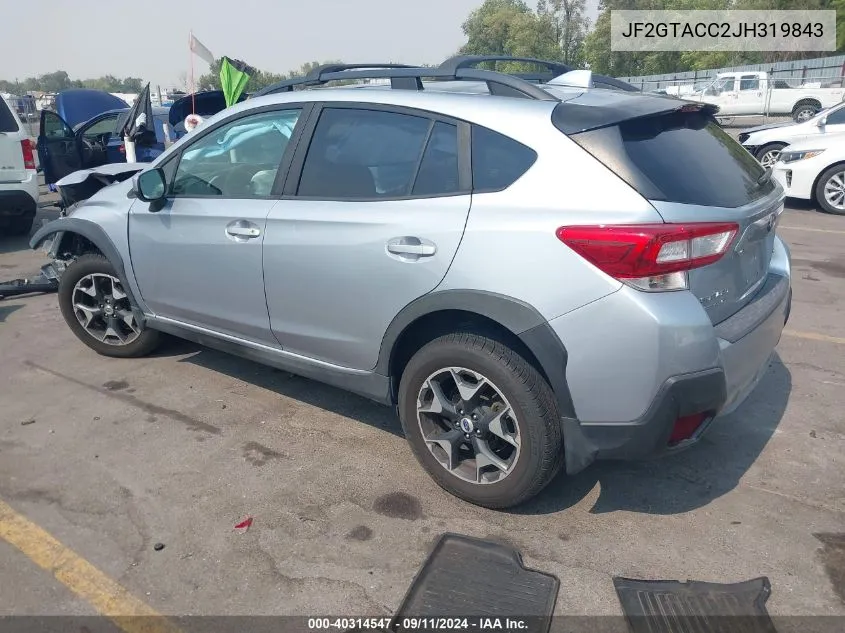 Auction sale of the 2018 Subaru XV , vin: JF2GTACC2JH319843, lot number: 40314547