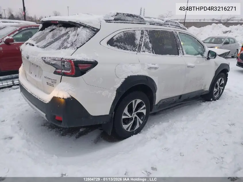 Auction sale of the 2024 Subaru Outback , vin: 4S4BTHPD4R3216271, lot number: 12504729