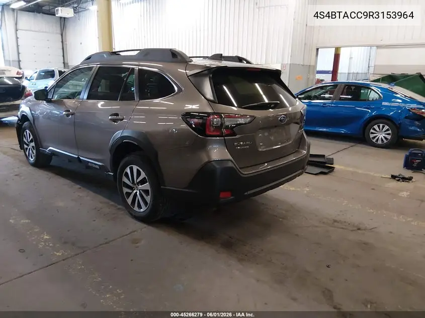 Auction sale of the 2024 Subaru Outback , vin: 4S4BTACC9R3153964, lot number: 45266279