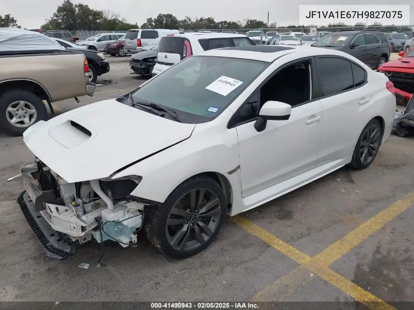 Auction sale of the 2017 Subaru WRX , vin: JF1VA1E67H9827075, lot number: 41490943