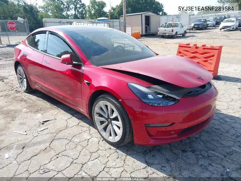 Auction sale of the 2022 Tesla Model 3 , vin: 5YJ3E1EA5NF289584, lot number: 45562660