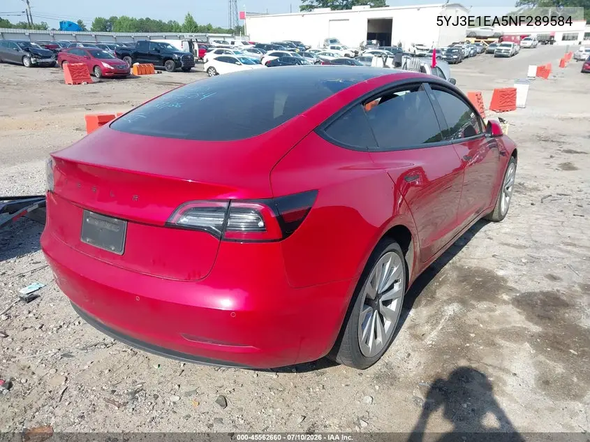 Auction sale of the 2022 Tesla Model 3 , vin: 5YJ3E1EA5NF289584, lot number: 45562660