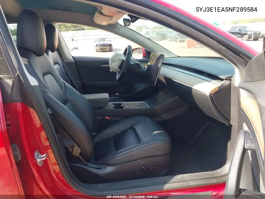 Auction sale of the 2022 Tesla Model 3 , vin: 5YJ3E1EA5NF289584, lot number: 45562660