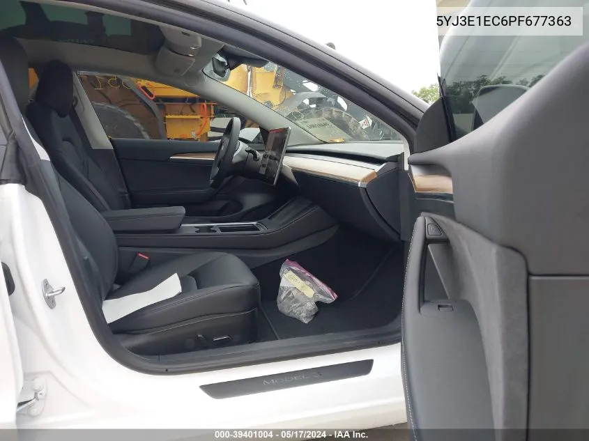 Auction sale of the 2023 Tesla Model 3 , vin: 5YJ3E1EC6PF677363, lot number: 39401004