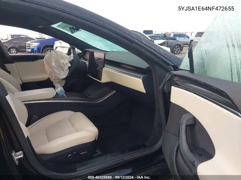 Auction sale of the 2022 Tesla Model S , vin: 5YJSA1E64NF472655, lot number: 40325698