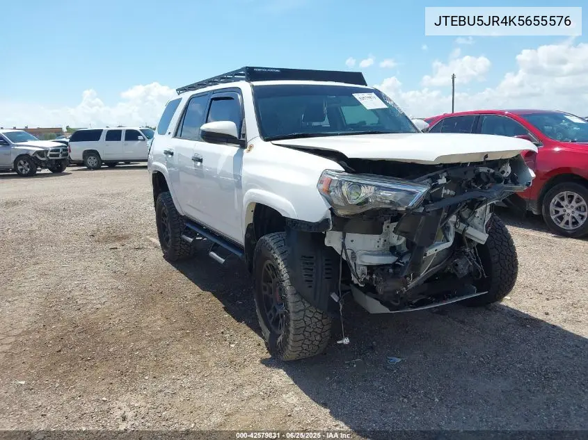 Auction sale of the 2019 Toyota 4Runner , vin: JTEBU5JR4K5655576, lot number: 42579831