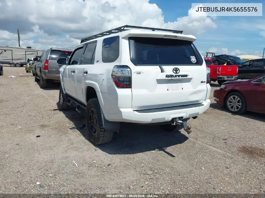 Auction sale of the 2019 Toyota 4Runner , vin: JTEBU5JR4K5655576, lot number: 42579831