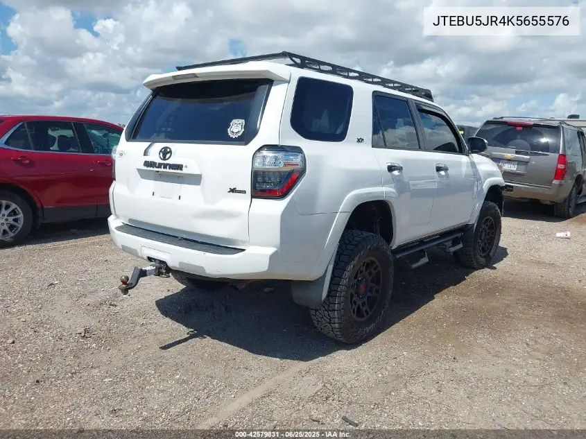 Auction sale of the 2019 Toyota 4Runner , vin: JTEBU5JR4K5655576, lot number: 42579831