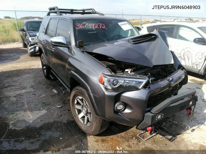 Auction sale of the 2022 Toyota 4Runner , vin: JTEPU5JR9N6048903, lot number: 36799272