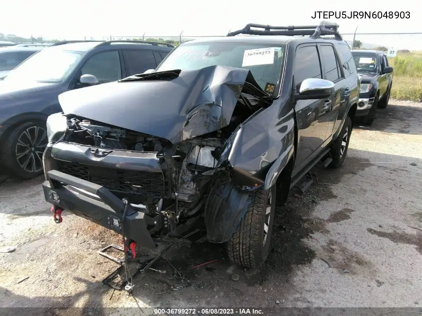 Auction sale of the 2022 Toyota 4Runner , vin: JTEPU5JR9N6048903, lot number: 36799272
