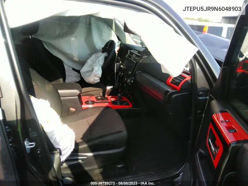 Auction sale of the 2022 Toyota 4Runner , vin: JTEPU5JR9N6048903, lot number: 36799272