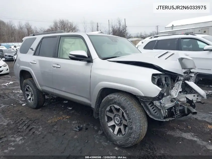 Auction sale of the 2022 Toyota 4Runner , vin: JTERU5JR2N6033975, lot number: 43860386