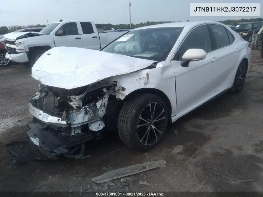 Auction sale of the 2018 Toyota Camry , vin: JTNB11HK2J3072217, lot number: 37381081