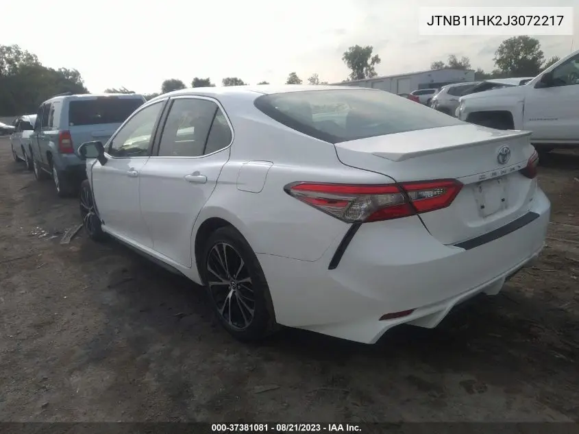 Auction sale of the 2018 Toyota Camry , vin: JTNB11HK2J3072217, lot number: 37381081